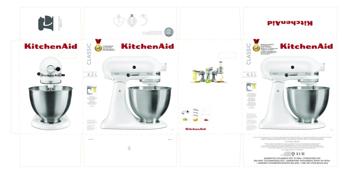 Кухненски робот KitchenAid Classic 5K45SSEWH 4.3 л - Image 6