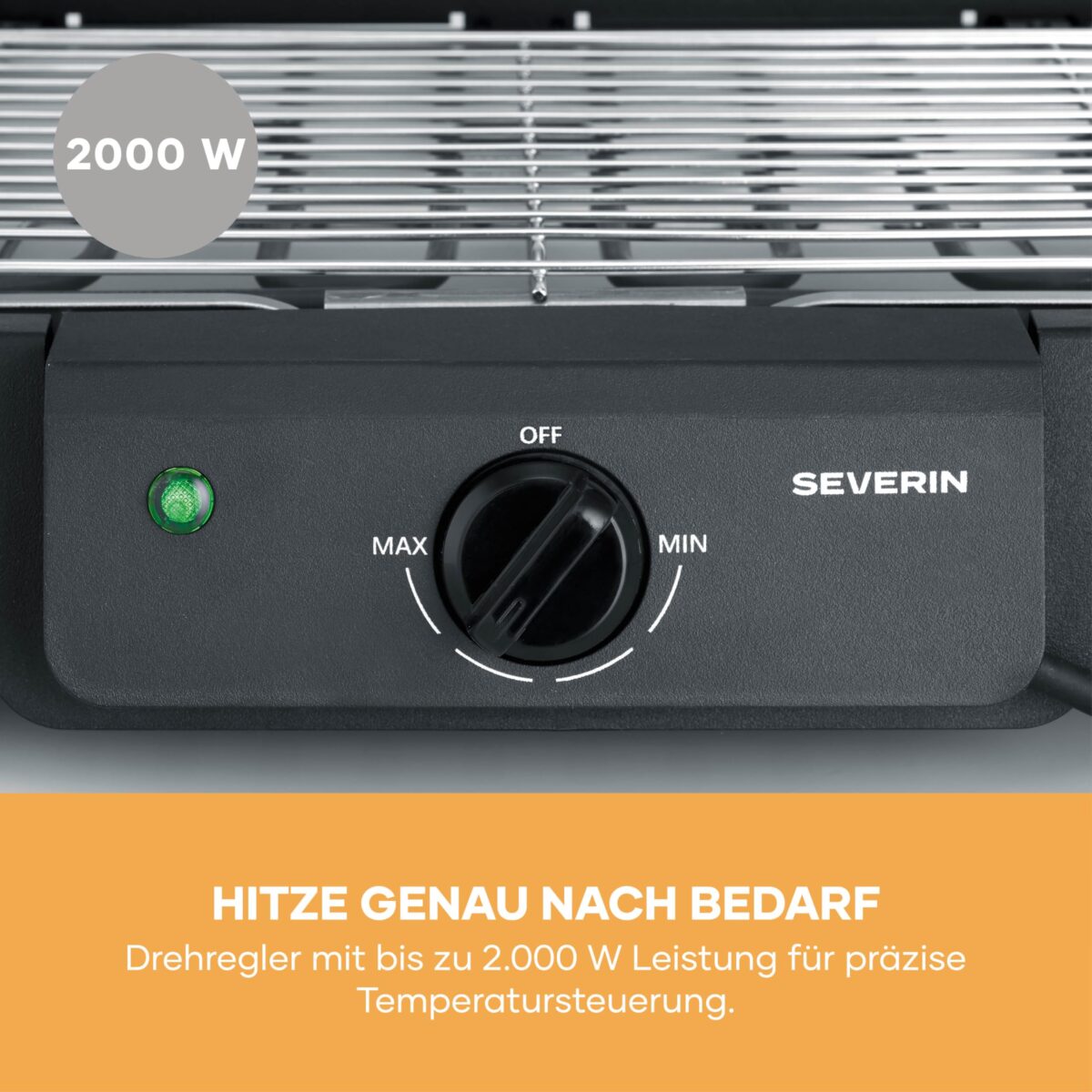 Електрическа скара със стойка Severin PG 8596 2000W - Image 7