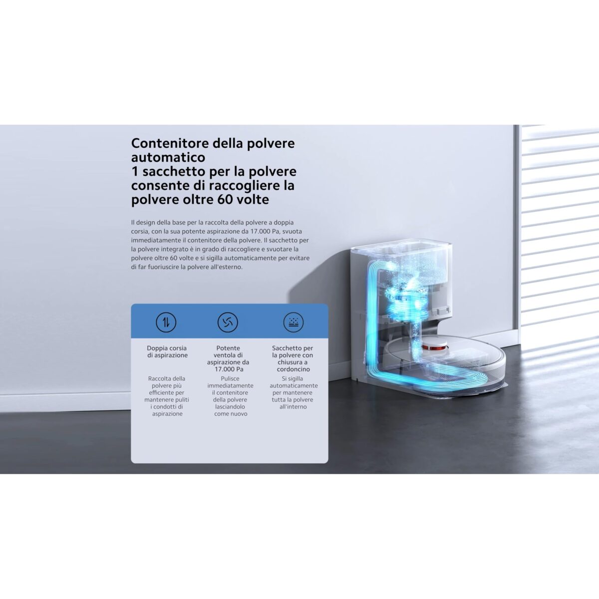 Робот прахосмукачка Xiaomi Robot Vacuum X10 BHR6068EU - Image 5